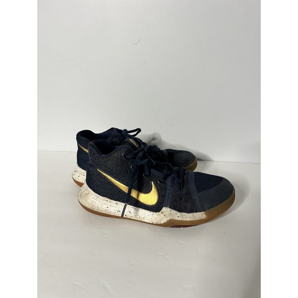 Nike Kyrie Irving 3 Obsidian Metallic Gold Blue Gum boys shoes